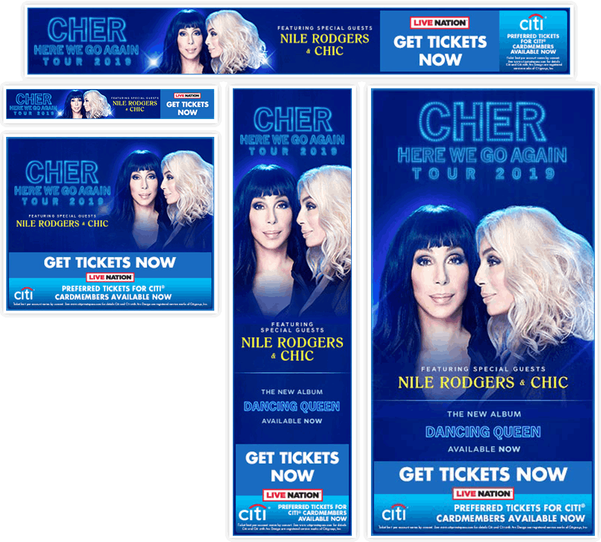 Cher Web Banners