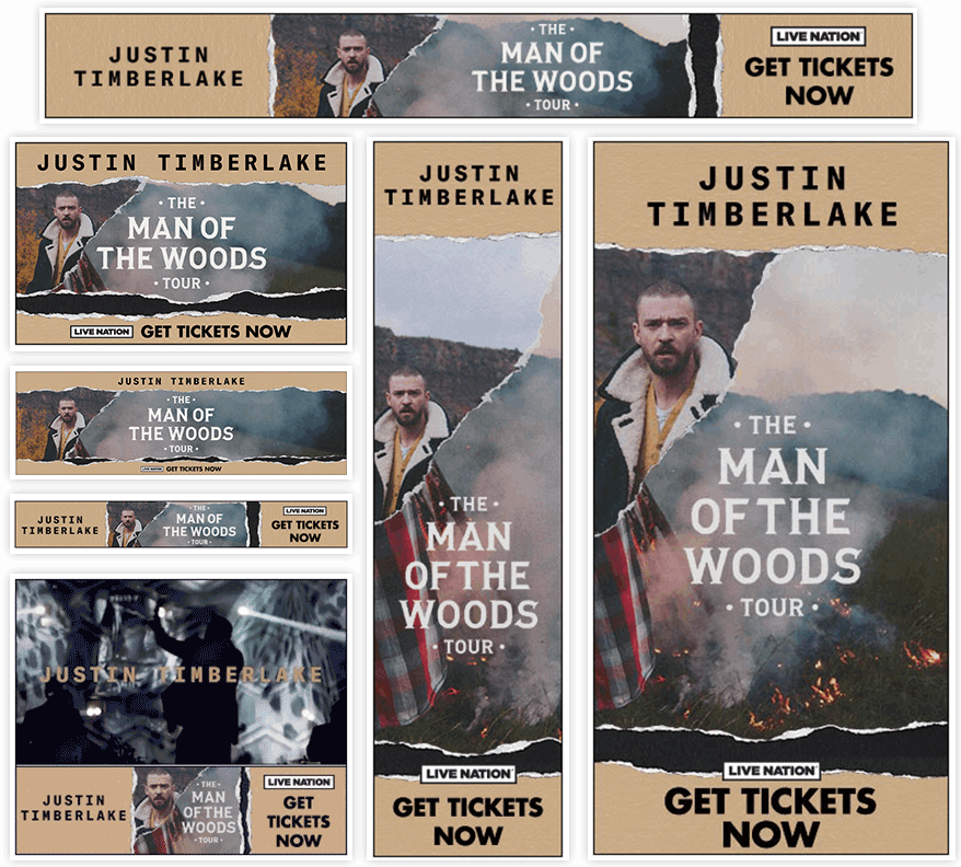 Justin Timberlake Web Banners