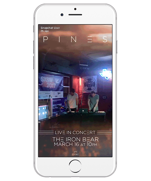 Pines Snapchat Filter